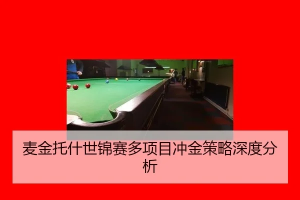 麦金托什世锦赛多项目冲金策略深度分析